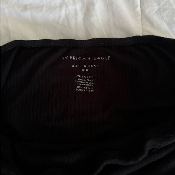 black ae tubetop ribbed size XS - Picture 4 of 9